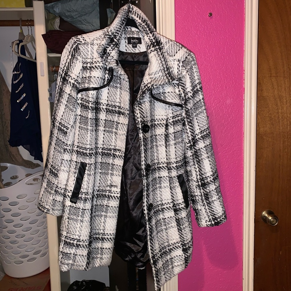 Black and White Winter Coat